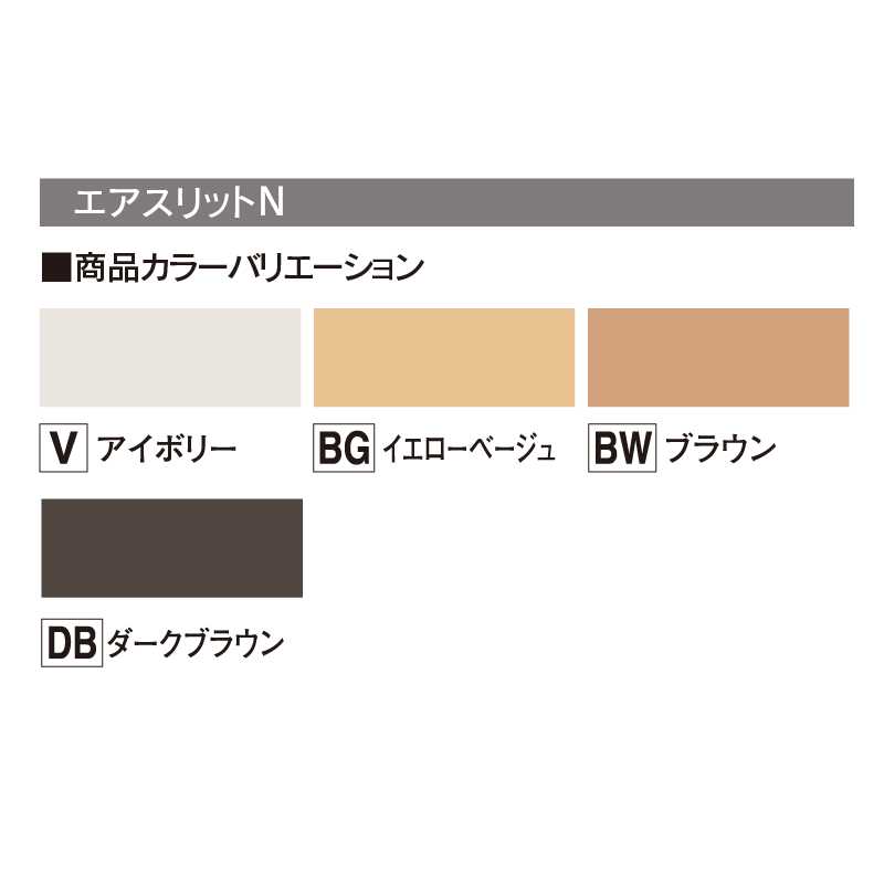 エアスリット Nエンドキャップ アイボリー 100×11×25(mm) ASNEV【ケース販売】500個