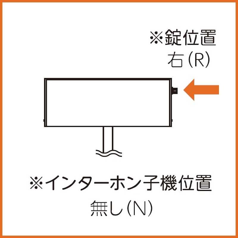 鍵位置(右/R) インターホン(無/N)