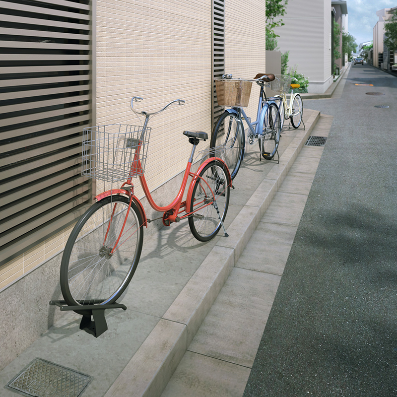 ダイケン 自転車ラック CS-D1A-S スチール製 電動アシスト自転車対応 独立式サイクルスタンド