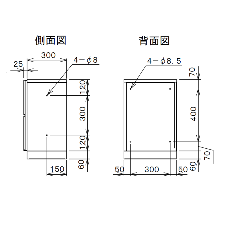 TBX-F1S-GM 宅配ボックス[共用仕様] Sボックス1段 防滴 ダークグレー×シルバー ダイケン