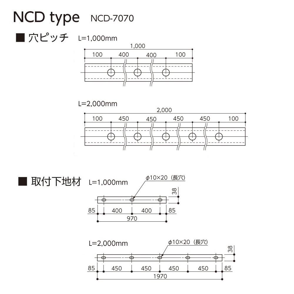 【受注生産】カーストッパー NCDタイプ 2m（中空）NCD-7070 ナカ工業（法人限定）