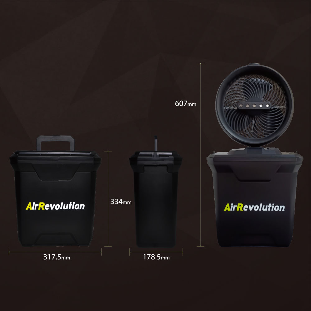 ミストファン AR ポータブル扇風機 屋外 業務用 熱中症対策 KMネクスト Air Revolution