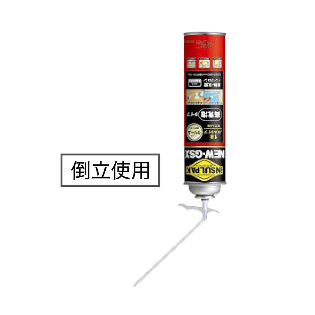 インサルパック NEW-GSX 1液 ノズル NGSX【ケース販売】12本入 高発泡 隙間 充てん 発泡ウレタン ABC