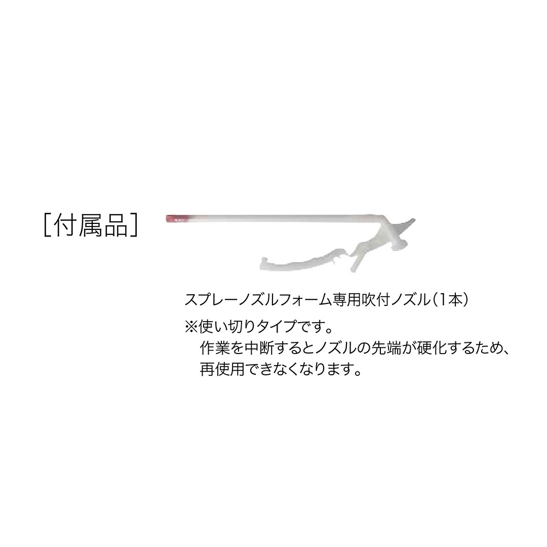 インサルパック スプレーノズルフォーム 1液 ISNF【ケース販売】12本入 吹付 隙間 充てん 発泡ウレタン ABC