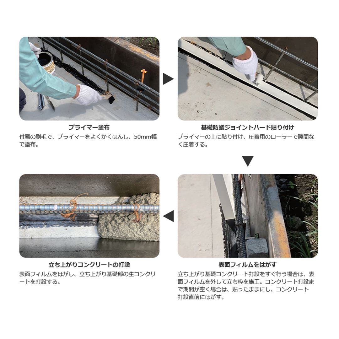 インサル 基礎防蟻 ジョイントハード 止水板 KBJH住宅基礎 打ち継ぎ テープタイプ シロアリ ABC