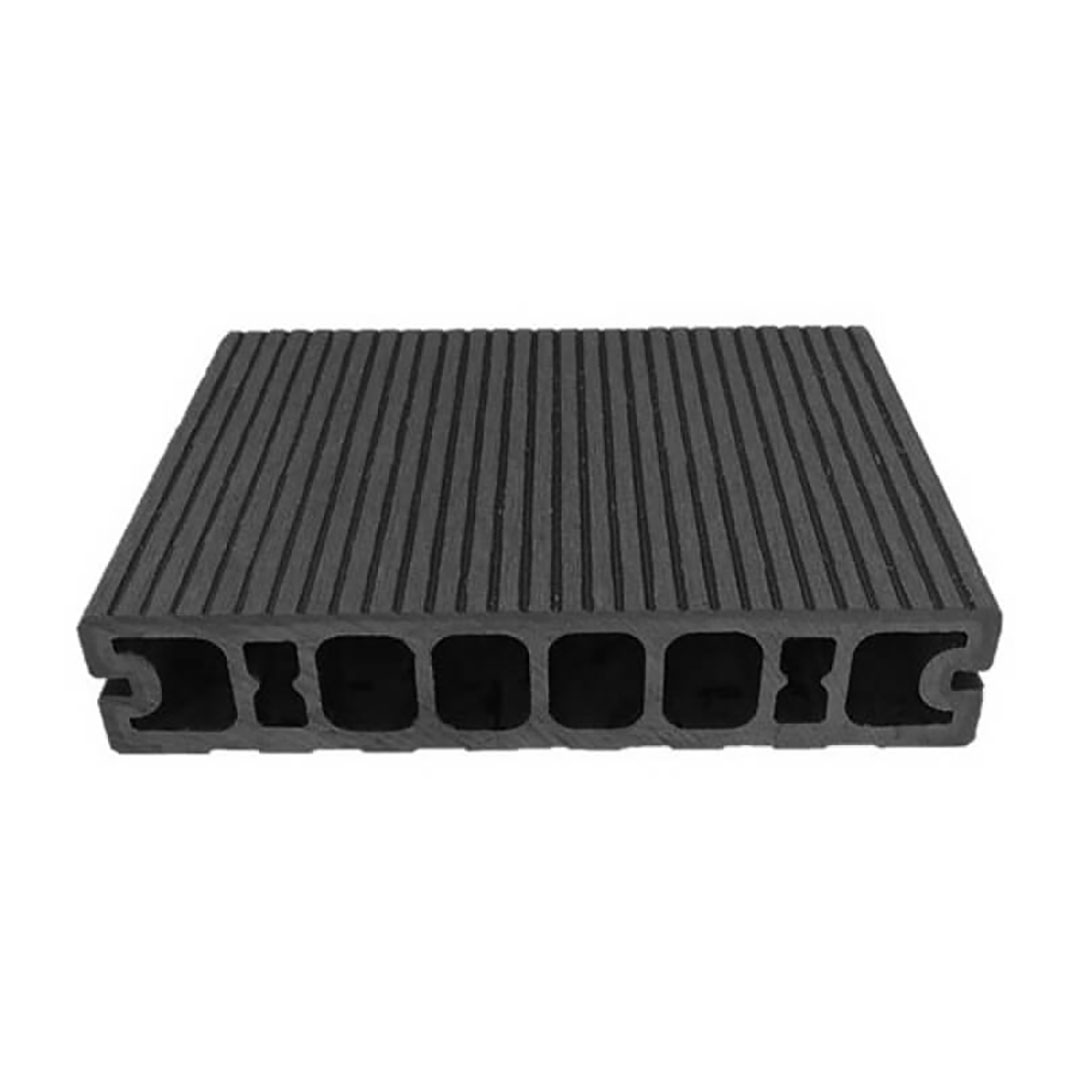 エコロッカ デッキ材【15本まで/回】  ディープグレー DK2020V2(表層リブ仕上・サイドスリットあり)