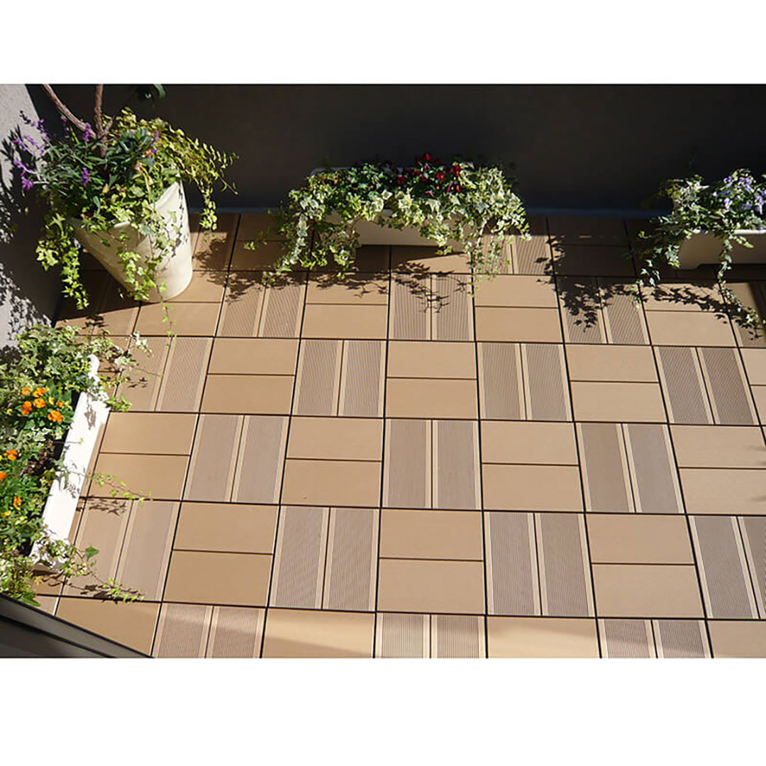 エコロッカ Air J.Deck（エアJデッキ）【ケース販売】12枚入 JDNFB300 ブラウン フラット仕上げ