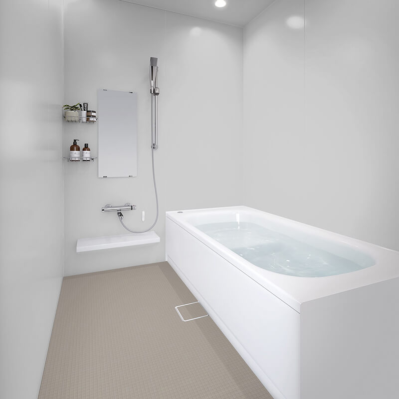 バスナフローレ グレー BNF1104 浴室用ビニル床シート 簡単リフォーム 東リ（法人限定）