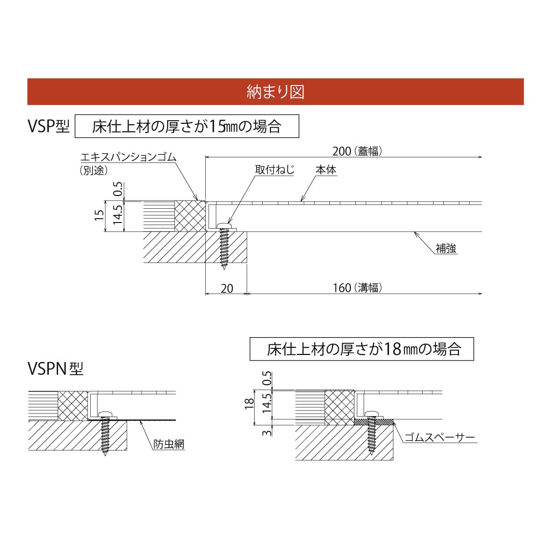 フロア換気口 VSP ステンレス パンチングタイプ 防虫網付 VSPN600 体育館 床下換気 換気口 通気 ダイケン