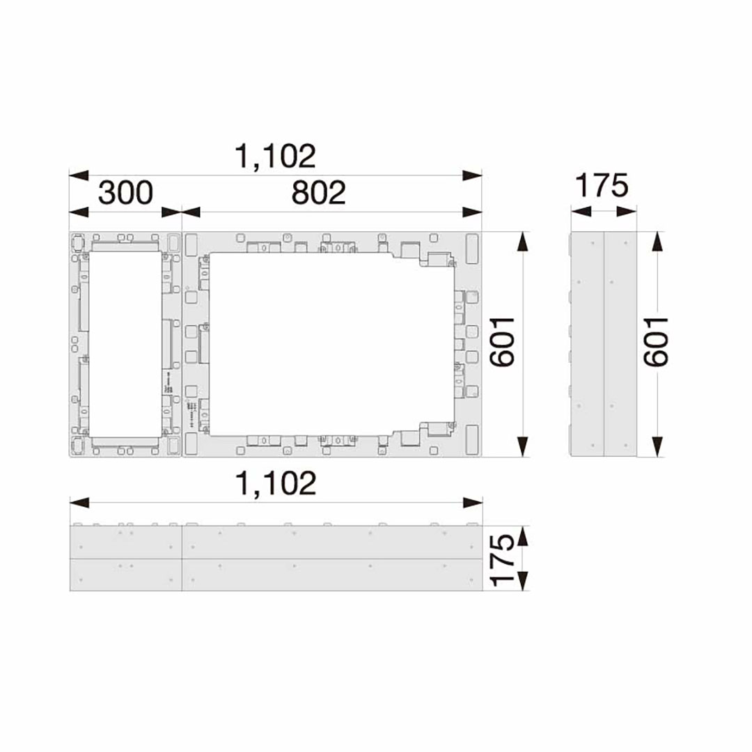 ハウスステップ アジャスター 2段 CUB-8060-H2（CUB-8060S・CUB-8060対応）城東テクノ（法人限定）