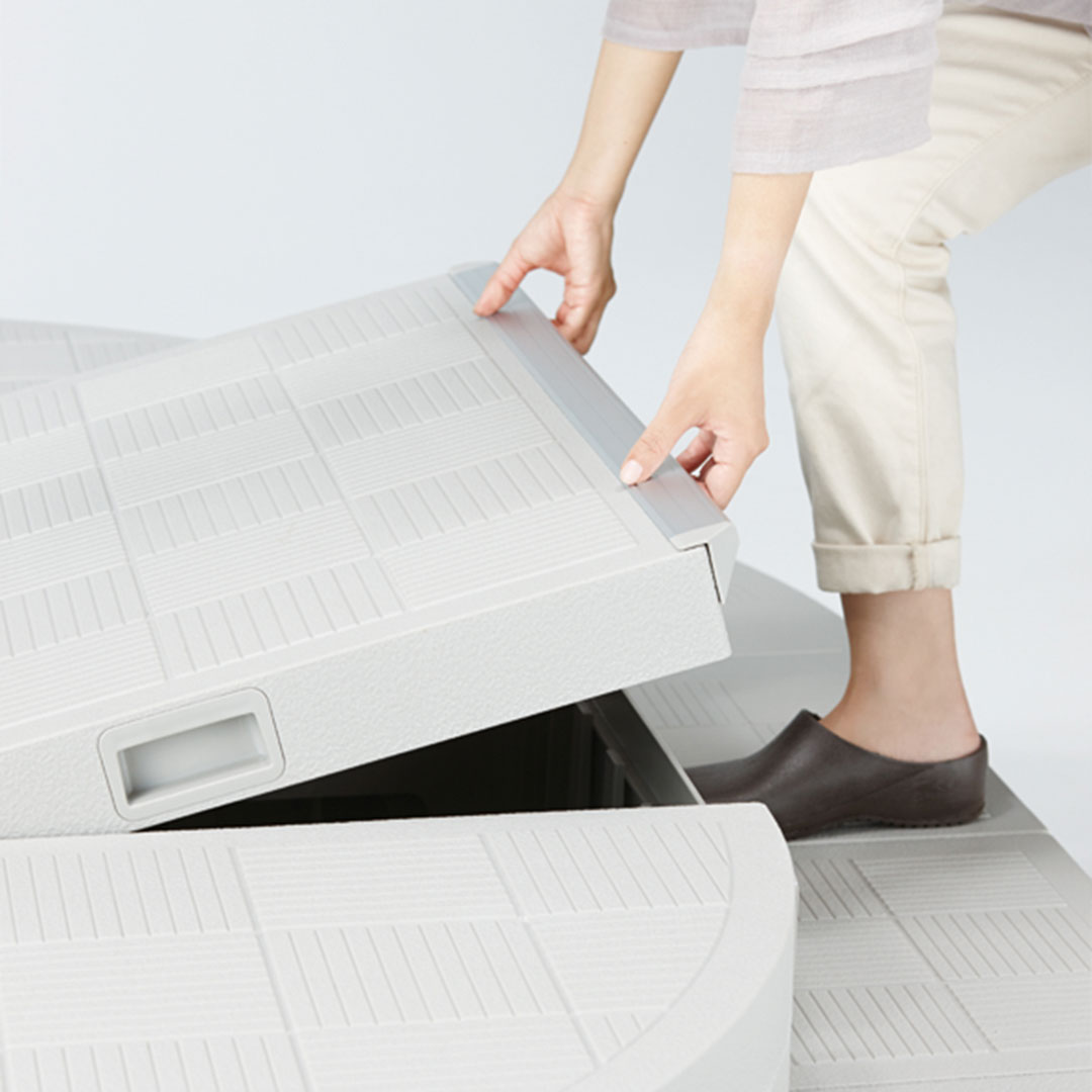 ハウスステップ Rタイプ 取手 CUB-8060T-L08(CUB-8060W-3S・CUB-8060W-3対応) 城東テクノ(法人限定)