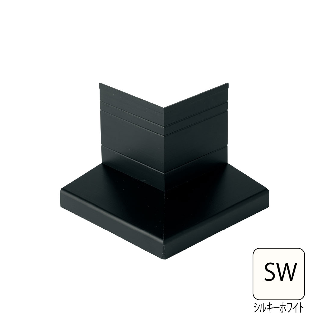 アルミ製WMスリムオーバーハング(穴ありタイプ)出隅 HKA-30-L27対応 シルキーホワイト HKA-30ASD-SW 城東テクノ