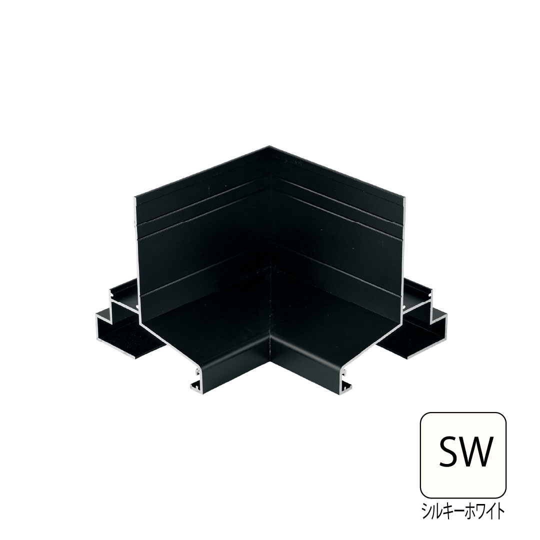 アルミ製WMスリムオーバーハング(穴ありタイプ)入隅 HKA-30-L27対応 シルキーホワイト HKA-30ASI-SW 城東テクノ
