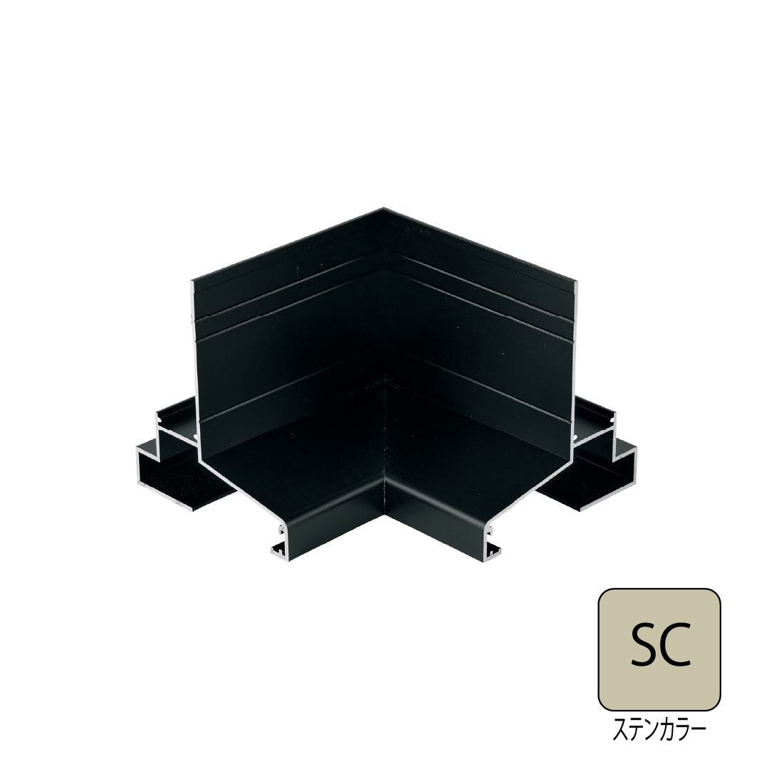 アルミ製WMスリムオーバーハング(穴ありタイプ)入隅 HKA-30-L27対応 ステンカラー HKA-30ASI-SC 城東テクノ