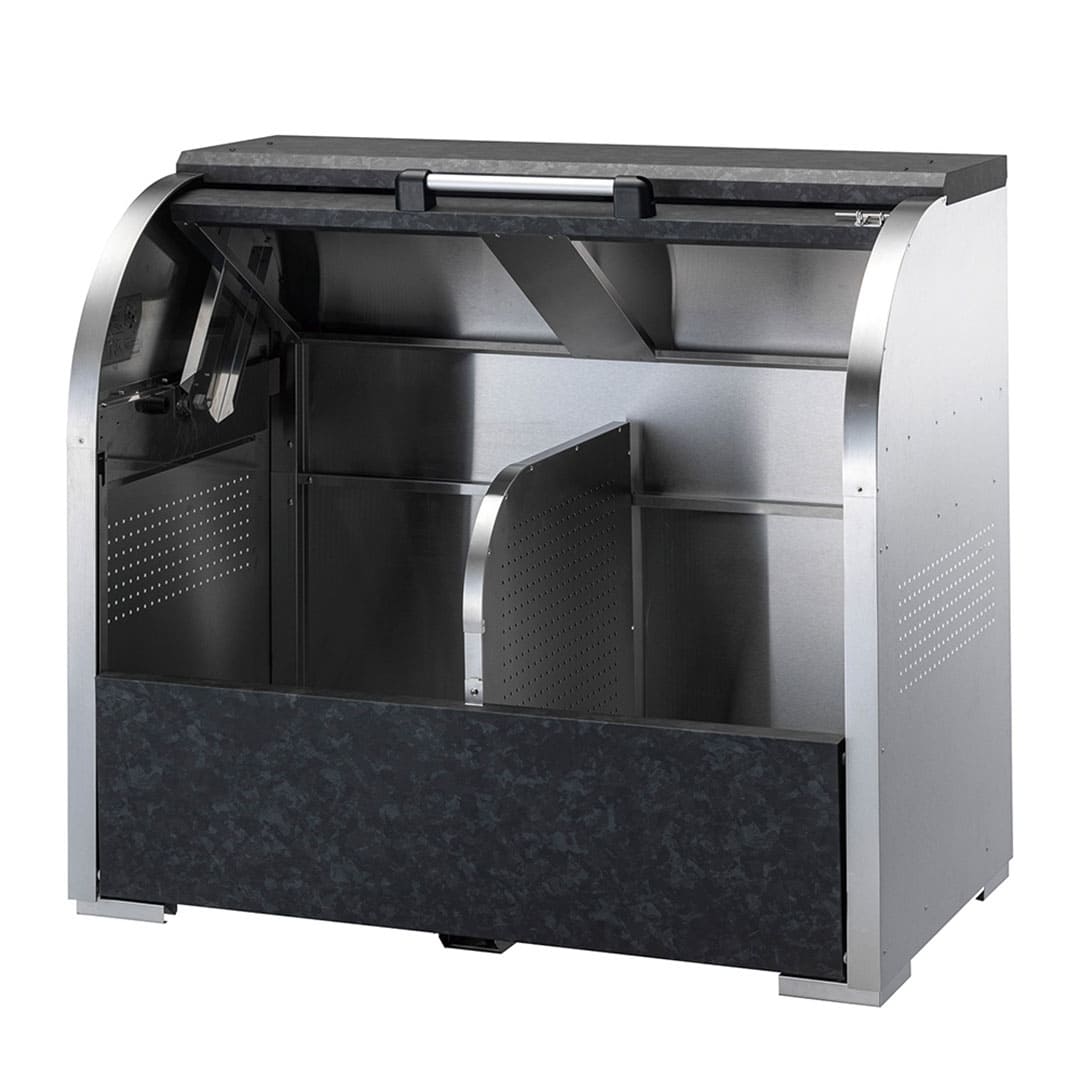 ダイケン クリーンストッカー CKS-1307-RS2 ステンレス製 リン酸処理柄 幅1300×奥行750 800L ゴミ収集庫