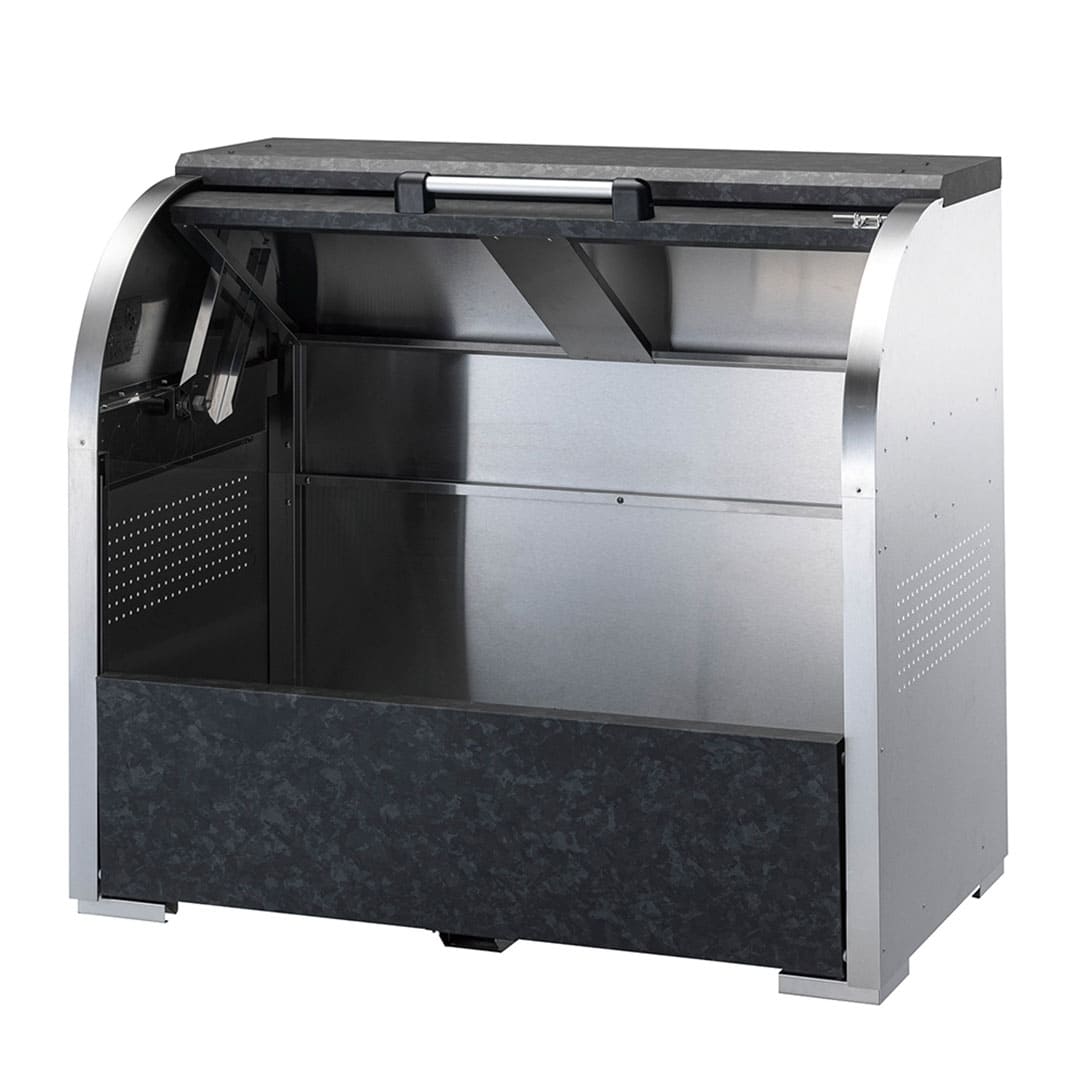 ダイケン クリーンストッカー CKS-1307-RS2 ステンレス製 リン酸処理柄 幅1300×奥行750 800L ゴミ収集庫