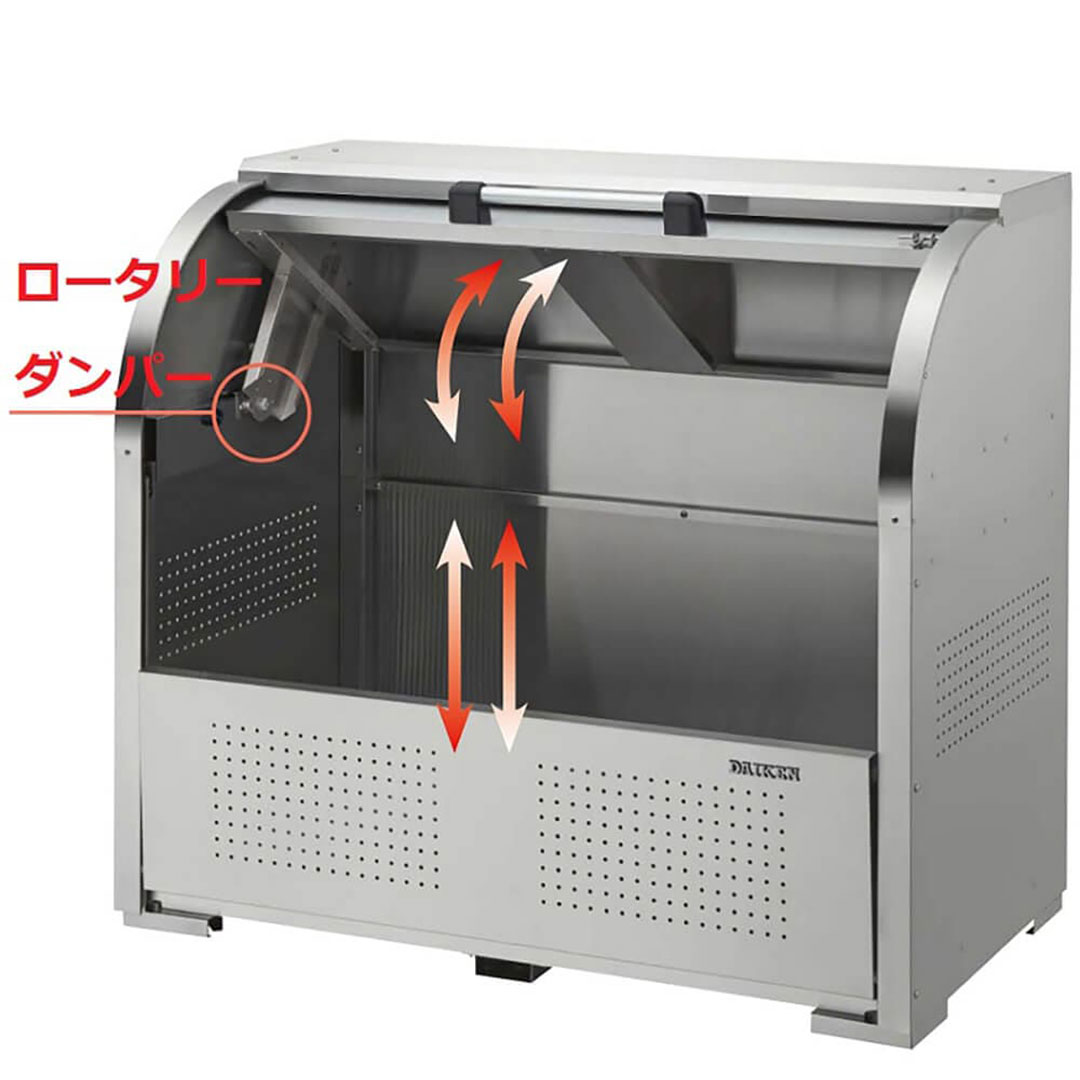 ダイケン クリーンストッカー CKS-1006 ステンレス製  幅1000×奥行600 450L ゴミ収集庫