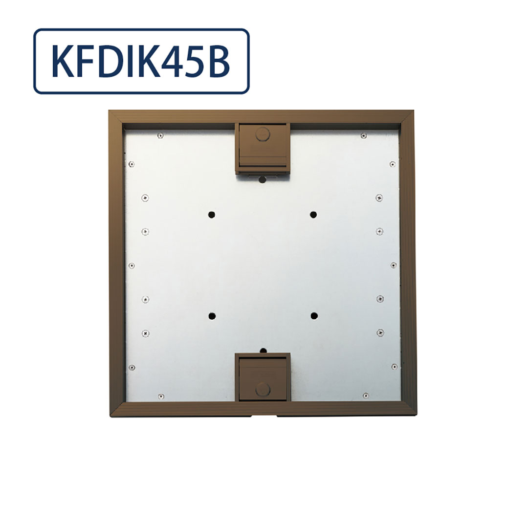 床点検口 ウッドデッキ向け 錠付 450角 KFDIK45B  アルミブロンズ ダイケン(法人限定)