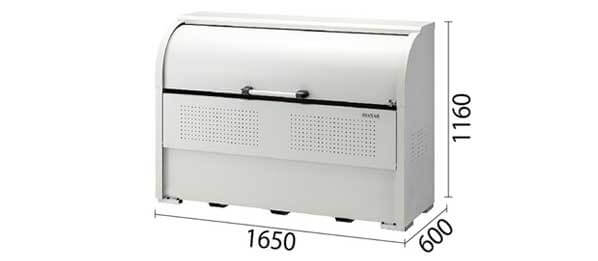 ダイケン クリーンストッカー CKE-R1606 スチール製 スリム 幅1650×奥行600 850L ゴミ収集庫