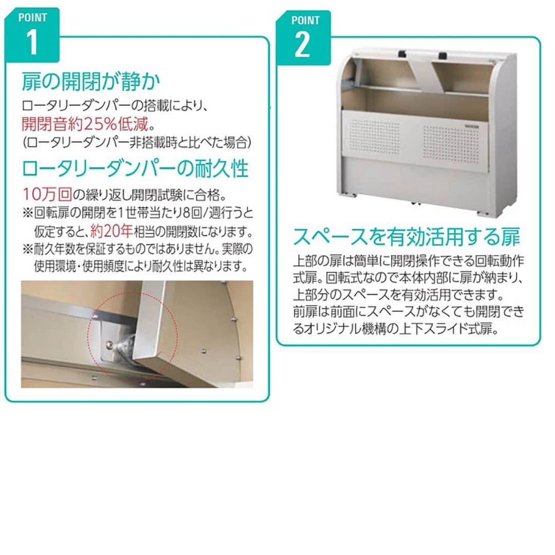 ダイケン クリーンストッカー CKE-R1305 スチール製 スリム 幅1350×奥行500 600L ゴミ収集庫