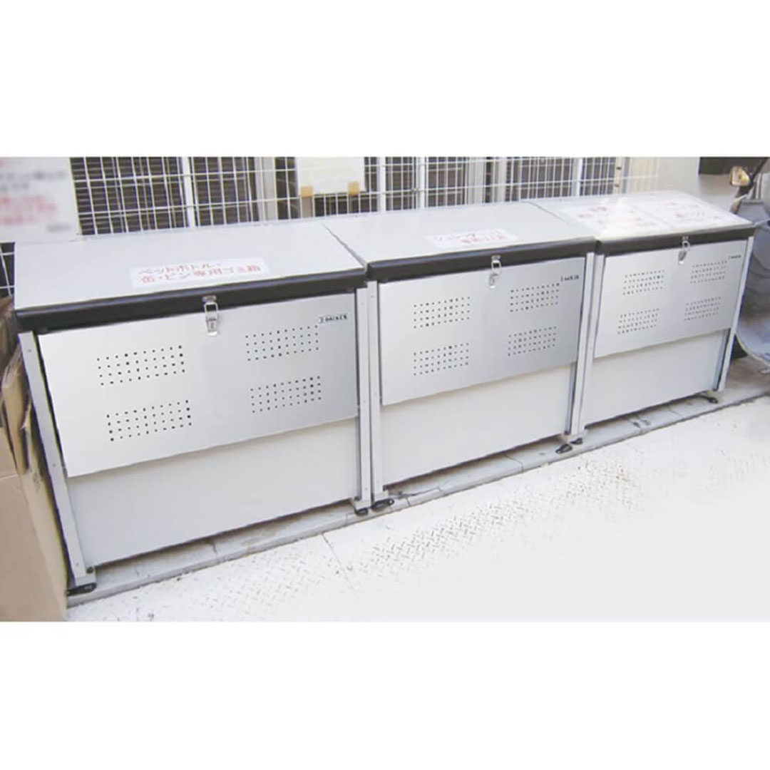 ダイケン クリーンストッカー CKE-1605M スチール製 スリム グレー色 幅1650×奥行520 650L ゴミ収集庫