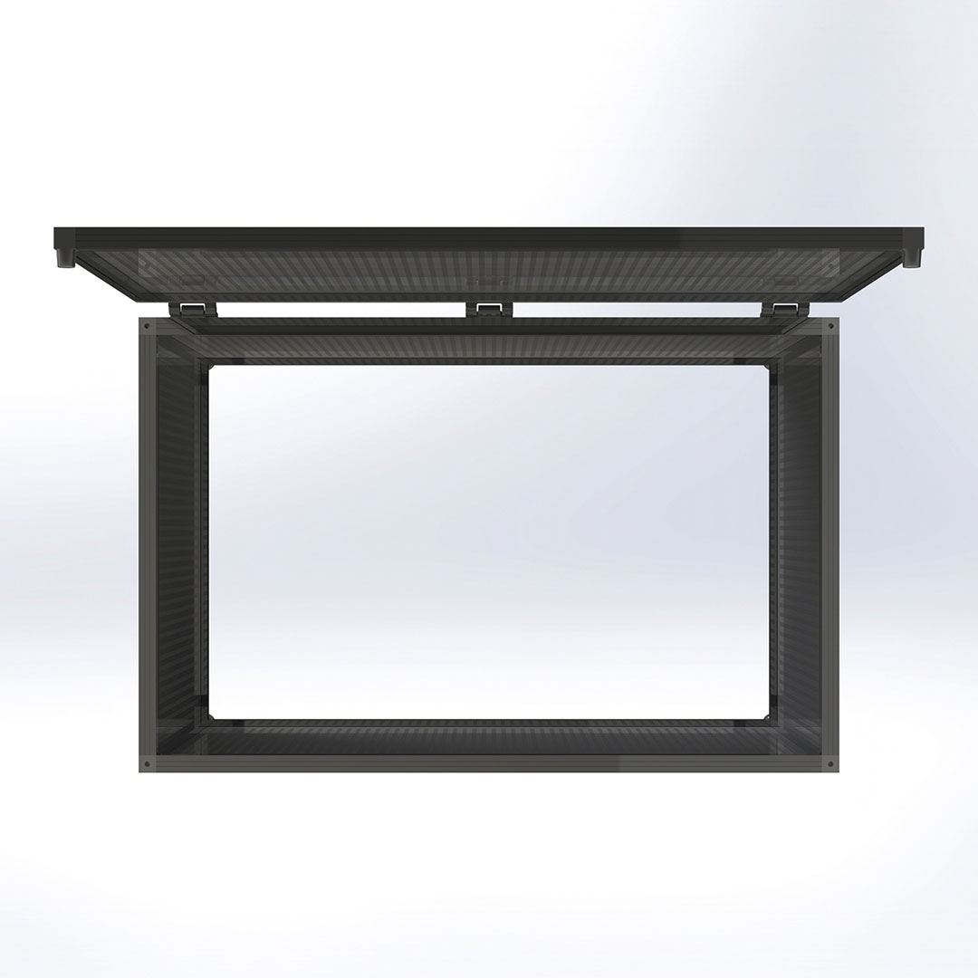 ダイケン クリーンストッカー CKP-1006 アルミ製 パンチング ブラック 幅1000×奥行650 400L ゴミ収集庫