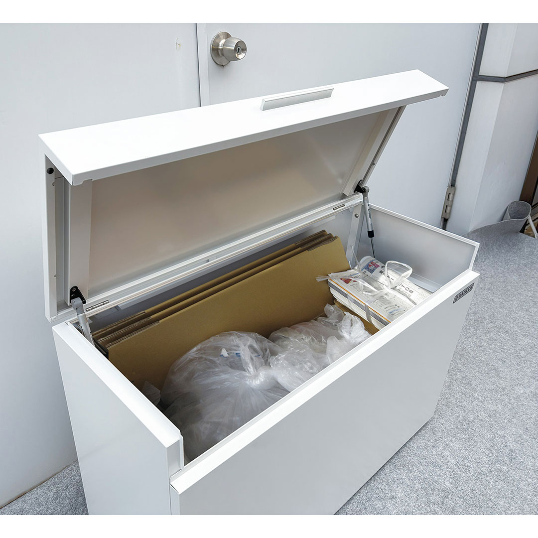 ダイケン クリーンストッカー CKH-1004GB コンパクト ダークグレー 幅1000×奥行400 200L 防滴 IPX4 ゴミ収集庫