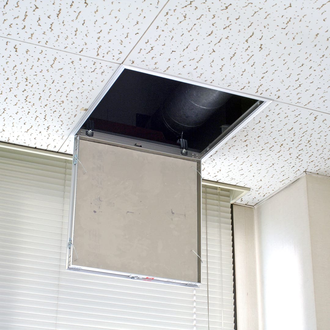 天井点検口 CFZ0型 錠無 450角 シルバー CFZ045 木下地用 スタンダード スピード施工 ダイケン(法人限定)