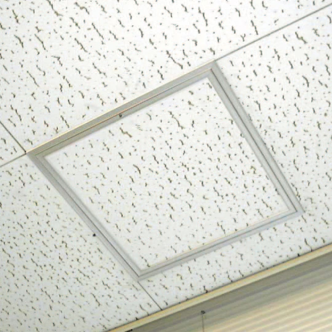 天井点検口 CFZ0型 錠無 450角 シルバー CFZ045 木下地用 スタンダード スピード施工 ダイケン(法人限定)