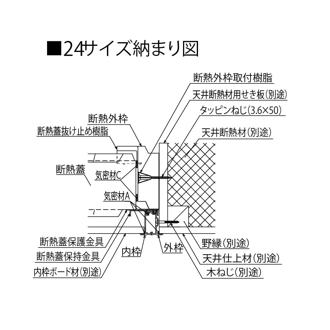 天井点検口 CXD型 24ホワイト CXDW224 気密 断熱タイプ 2型 省エネ基準対応 点検口ダイケン(法人限定)