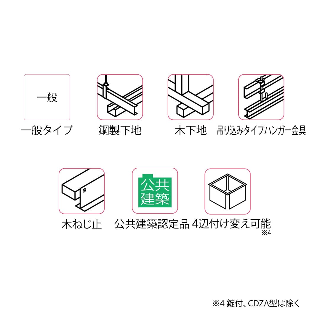 天井点検口 CDZ型 錠無 3060シルバー CDZ3060 デラックスタイプ シーリングハッチ ダイケン(法人限定)