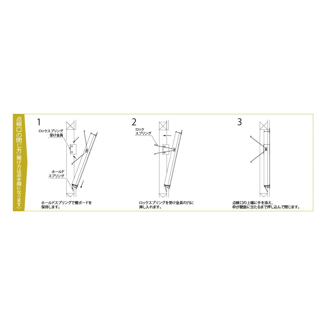 壁点検口 WSL型 600角 ホワイト WSL60 スプリングロック 1枠タイプ 上開き ダイケン(法人限定)