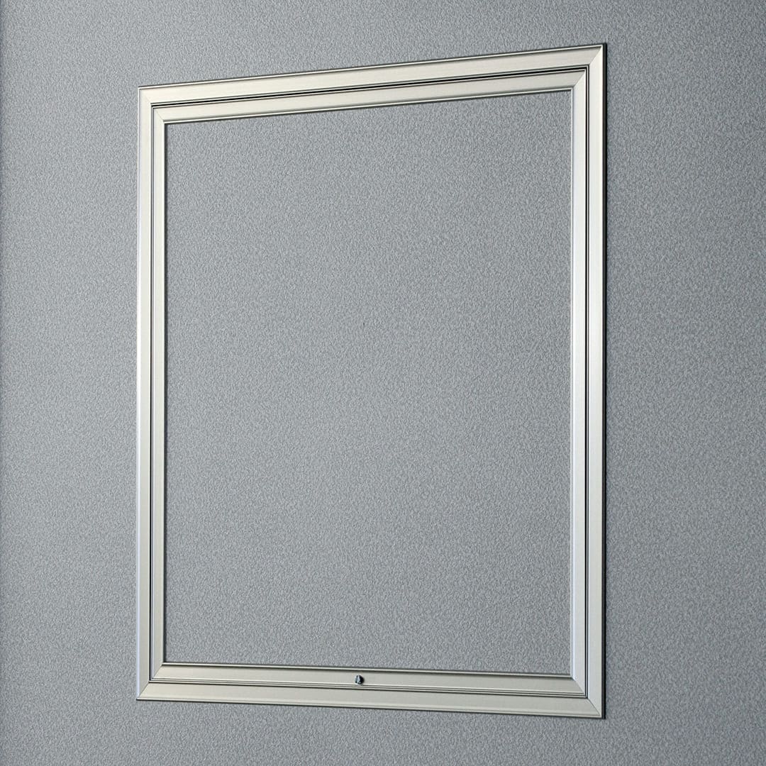 壁点検口 WEJ型 錠無 300角 シルバー WE30J 額縁 下開き 取手不要 安全脱着 ダイケン(法人限定)