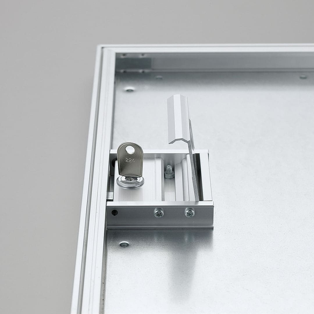 ホーム床点検口 HDIK型 錠付 600角 艶有シルバー HDIK60K 簡易気密 仕上厚15mm ダイケン(法人限定)