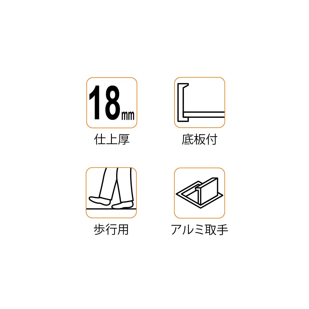 ホーム床点検口 HDIK型 錠無 460角 艶有シルバー HDIK46 簡易気密 仕上厚15mm ダイケン(法人限定)