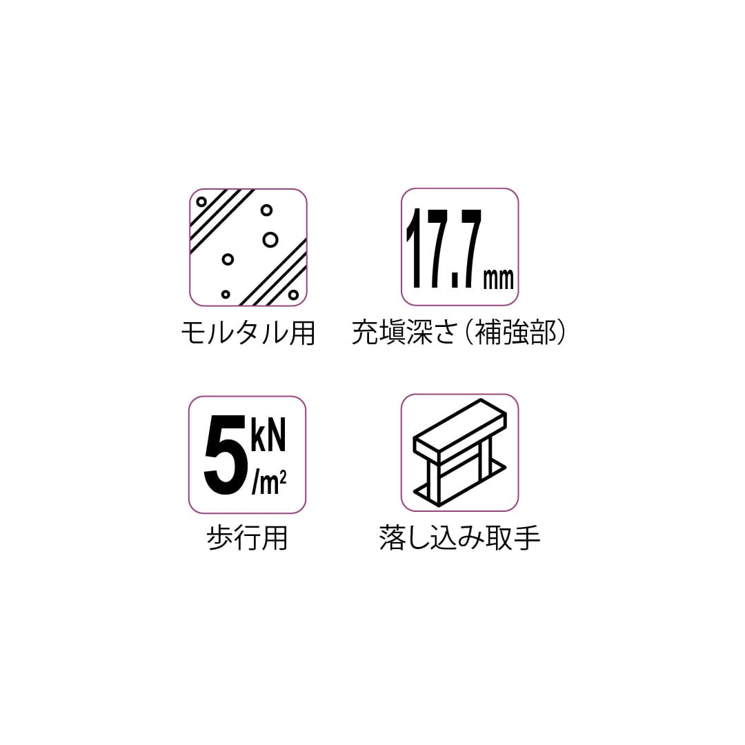 床点検口 FAGM型 600角 FAGM60 アルミ目地 防塵タイプ モルタル充填用 ダイケン(法人限定)