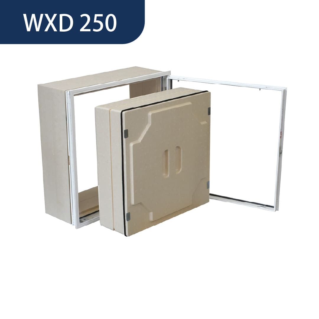 壁点検口 WXDW型 250角 ホワイト WXDW250 気密 断熱タイプ 省エネ基準対応 額縁 ダイケン(法人限定)