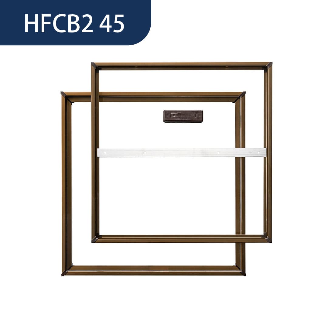 ホーム床点検口 HFC2型 450角 艶有ブロンズ HFCB246 簡易気密 仕上厚15mm ダイケン(法人限定)