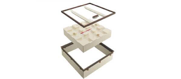 ホーム床点検口 HXD型 600角 艶消ブロンズ HXDB360 簡易気密 仕上厚15mm ダイケン(法人限定)