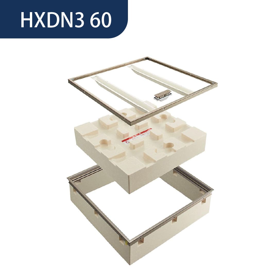 ホーム床点検口 HXD型 600角 艶消ステンカラー HXDN360 簡易気密 仕上厚15mm ダイケン(法人限定)