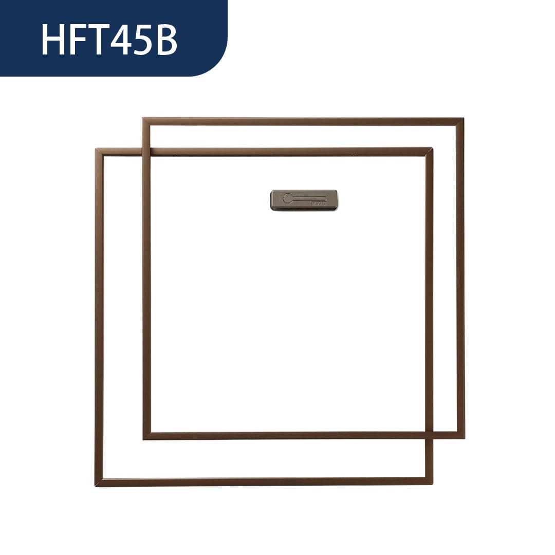ホーム床点検口 HFT型 450角 艶有ブロンズ HFT45B 簡易気密 仕上厚15mm ダイケン(法人限定)