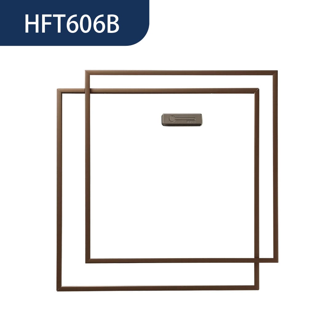 ホーム床点検口 HFT型 600角 艶有ブロンズ HFT606B 簡易気密 仕上厚15mm ダイケン(法人限定)
