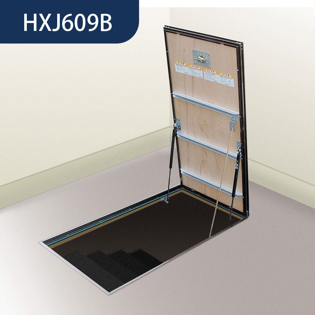 ホーム床点検口 HXJ型 床ハッチ 619×919 艶消ブロンズ HXJ609B 簡易気密 仕上厚15mm ダイケン(法人限定)