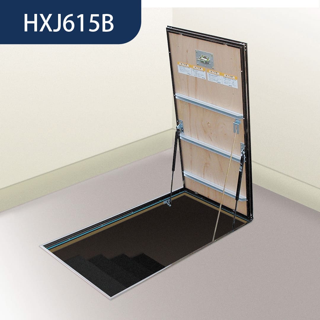 ホーム床点検口 HXJ型 床ハッチ 619×1519 艶消ブロンズ HXJ615B 簡易気密 仕上厚15mm ダイケン(法人限定)