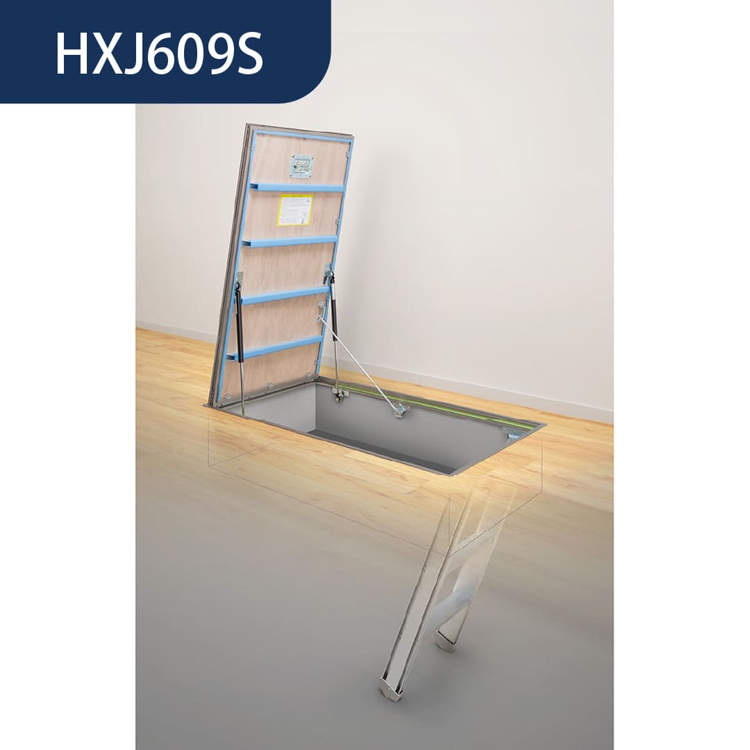 ホーム床点検口 HXJ型 床ハッチ 619×919 艶有シルバー HXJ609S 簡易気密 仕上厚15mm ダイケン(法人限定)