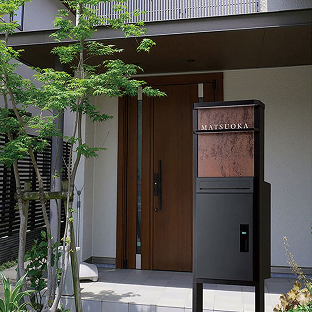 宅配ポスト バルト BARTO ブラック 郵便ポスト・宅配ボックス一体型 専用受領印付 福彫 PBR-K