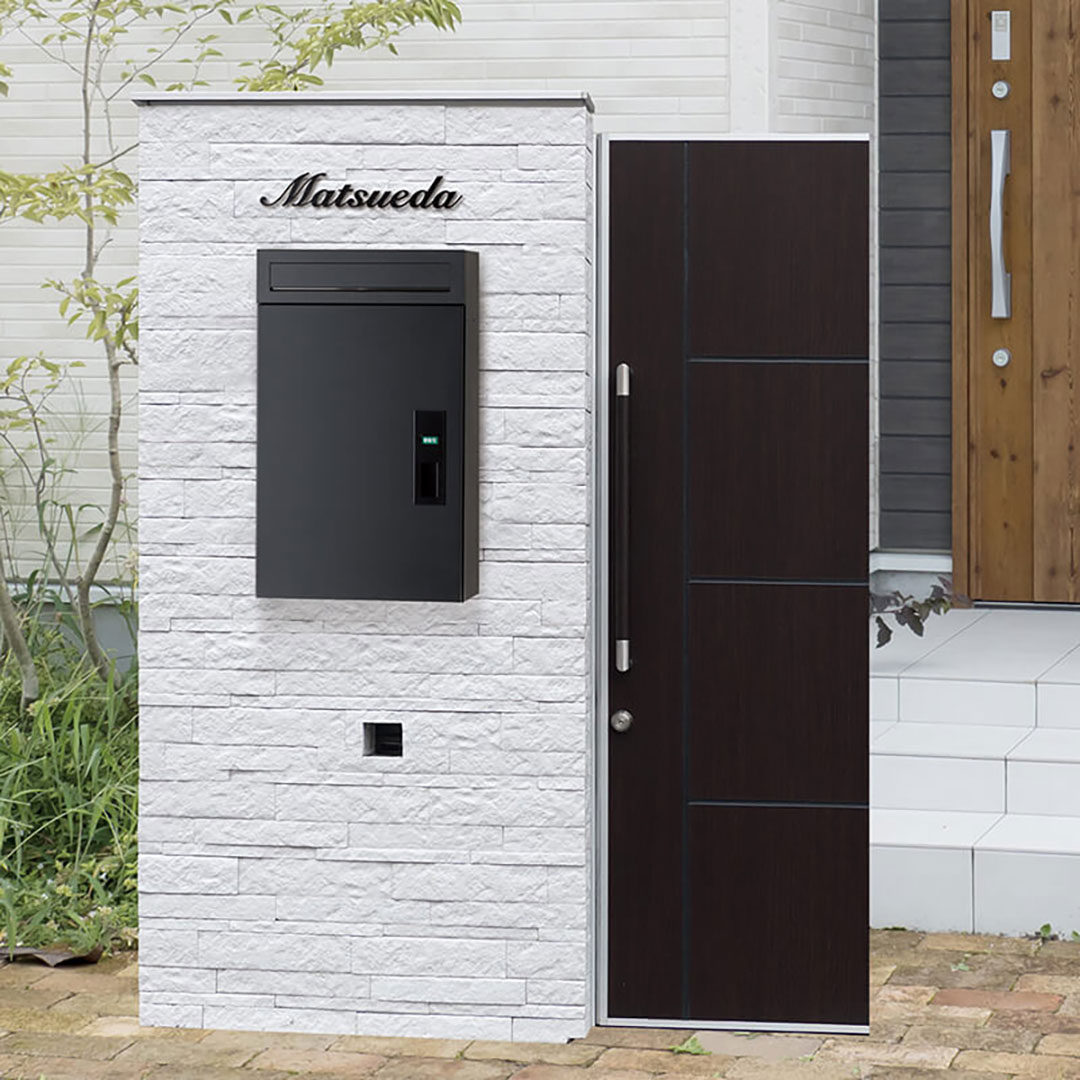 宅配ポスト バルト BARTO ブラック 郵便ポスト・宅配ボックス一体型 専用受領印付 福彫 PBR-K