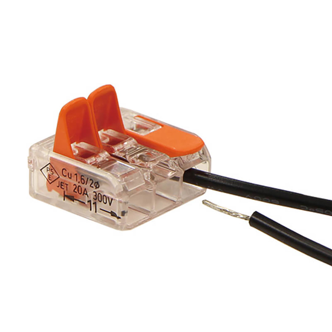 ワンタッチ端子で簡単配線