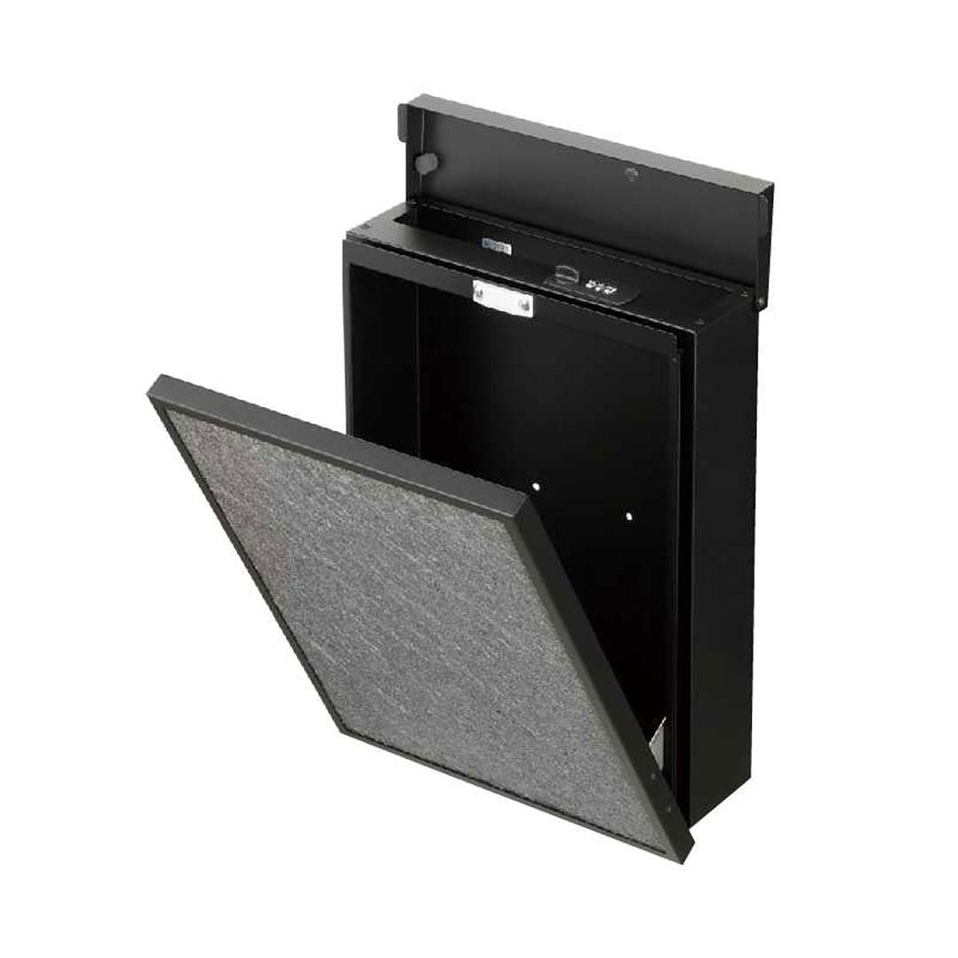 デザインポスト ヴェルク VELK 郵便ポスト 天然石使用 ディーブラック 福彫 PVE-DBL