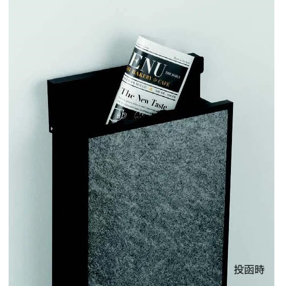 デザインポスト ヴェルク VELK 郵便ポスト 天然石使用 ディーブラック 福彫 PVE-DBL